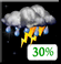 Tuesday Night: Chance Showers And Thunderstorms