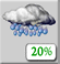 Today: Slight Chance Rain Showers